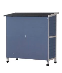 Dehner Kaninchenstall Original Mit Wärmedämmung, Ca. B114/H116/T57 Cm -Gardena Store 4440830 WE FS 004 DehnerMarkenqualitaetKaninchenstallIsoliertBlau