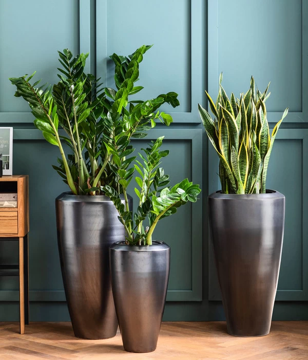 Dehner Keramik-Vase Lissabon Mit LECHUZA® Bewässerungssystem, Konisch 3 Dehner Keramik-Vase Lissabon Mit LECHUZA® Bewässerungssystem, Konisch – Bild 3