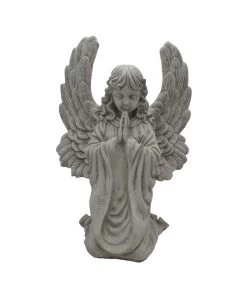 Fantasieco Stein-Grabengel, Betend, Ca. B38/H53/T28 Cm