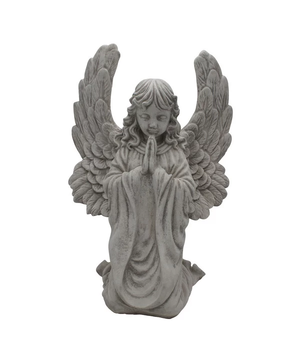 Fantasieco Stein-Grabengel, Betend, Ca. B38/H53/T28 Cm 1 Fantasieco Stein-Grabengel, Betend, Ca. B38/H53/T28 Cm