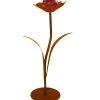 Ferrum Metall-Blume Jessy Mit Glaskugel, Ca. H77 Cm
