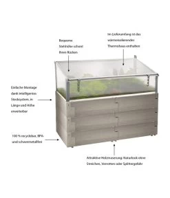 Juwel Hochbeet Timber Kombiset, Ca. B130/H60/T60 Cm -Gardena Store 4466330 WE IG 001 JuwelHochbeetTimberKombiset