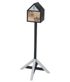 Dehner Natura Insektenhotel Aliena, Inkl. Ständer, Ca. B23/H129/T25 Cm