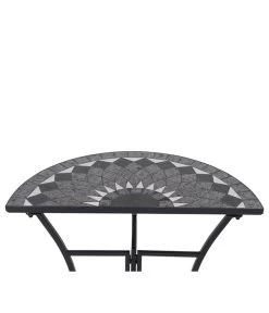 Siena Garden Mosaiktisch Como Halbrund, Ca. B35/H71/T70 Cm 12 Siena Garden Mosaiktisch Como Halbrund, Ca. B35/H71/T70 Cm -Gardena Store 4498796 WE DE 001 TischComoH71cm