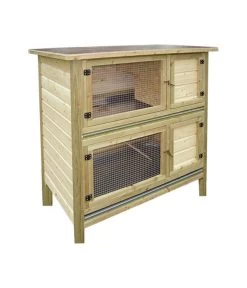 Elmato® Kaninchenstall Bavaria King Jumper, Ca. B118/H118,5/T70 Cm