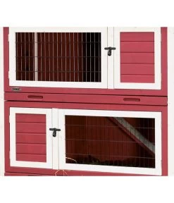 Trixie Natura Kleintierstall, Ca. B116/H111/T65 Cm -Gardena Store 5259791 PR DE 001 TrixieKleintierstallRotWeiss o Hasen