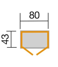 Weka Balkon- Und Terrassenschrank 195 A, Ca. B80/H180/T43 Cm -Gardena Store 5340518 WE DE 001 WekaTerrassenschrank