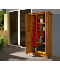 Weka Balkon- Und Terrassenschrank 195 A, Ca. B80/H180/T43 Cm -Gardena Store 5340518 WE MO 001 WekaTerrassenschrank