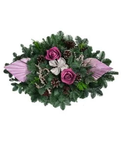 Grabbukett, Oval, Rosa, Ca. B60/H15/T30 Cm