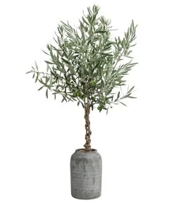 Olive, Stamm, In Keramik, Ca. Ø17/H90 Cm