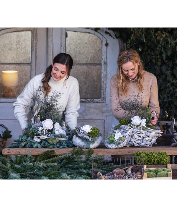 Grabgesteck Stille, Herzförmig, Ca. B20/H15/T20 Cm 2 Grabgesteck Stille, Herzförmig, Ca. B20/H15/T20 Cm – Bild 2