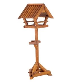 Siena Garden Vogelhaus Paul Mit Ständer, Braun, Ca. B54/H136/T43 Cm