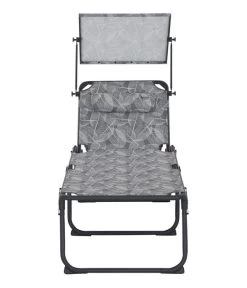 Siena Garden Campingliege Natura, Grau, Ca. B69/H43/T200 Cm -Gardena Store 6602981 WE FS 004 CampingliegeNatura