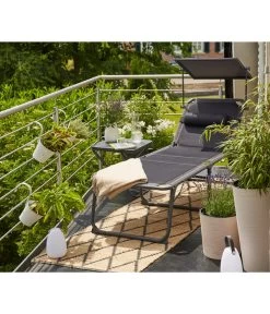 Siena Garden Campingliege Premium, Anthrazit, Ca. B69/H43/T200 Cm -Gardena Store 6603047 WE MO 001 SienaGardenCampingliegePremiumAnthrazit