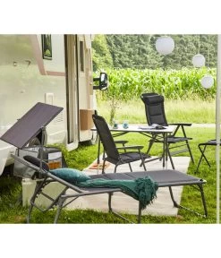 Siena Garden Campingliege Premium, Anthrazit, Ca. B69/H43/T200 Cm -Gardena Store 6603047 WE MO 002 SienaGardenCampingliegePremiumAnthrazit