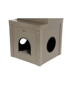 KERBL Katzenspielhaus Alex ECO, Grau, Ca. B42/H152,5/T42 Cm 14 KERBL Katzenspielhaus Alex ECO, Grau, Ca. B42/H152,5/T42 Cm -Gardena Store 6603260 WE DE 001 ECO KatzenspielhausAlex