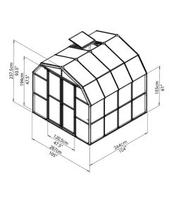 Rion Green Gewächshaus Prestige, Inkl. Fundament -Gardena Store 6611057 WE DE 001 50NorthGewaechshausPrestige
