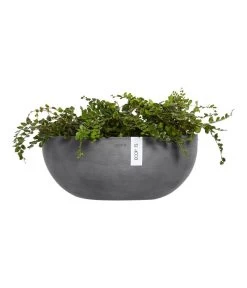 Ecopots Kunststoff-Schale Sofia Wall Mit Wassersystem, Oval, Grau, Ca. B43/H17,5/T25 Cm 7 Ecopots Kunststoff-Schale Sofia Wall Mit Wassersystem, Oval, Grau, Ca. B43/H17,5/T25 Cm -Gardena Store 6614515 WE FS 003 EcopotsKunststoffSchaleSofiaWallmitWassersystemovalgrau