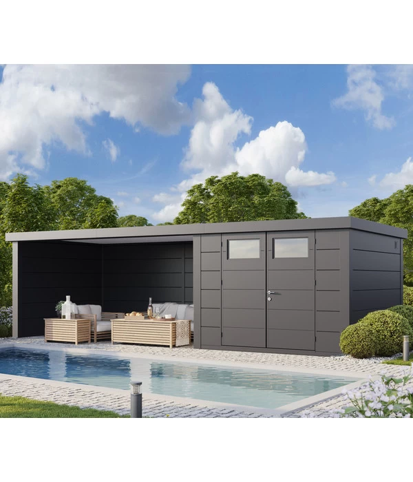 Wolff Finnhaus Eleganto Gerätehaus 4530, Inkl. Lounge Links, Ca. B782/H225/T319 Cm 2 Wolff Finnhaus Eleganto Gerätehaus 4530, Inkl. Lounge Links, Ca. B782/H225/T319 Cm – Bild 2