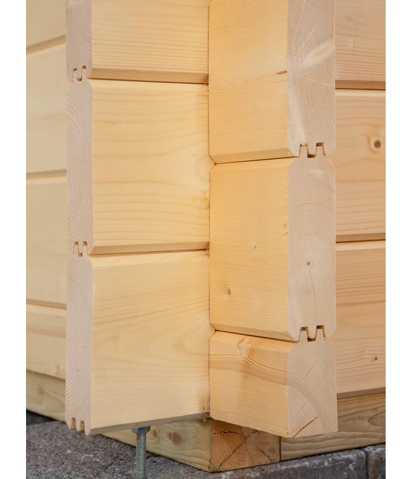 Wolff Finnhaus Gartenhaus Trondheim 70-A, Inkl. Seitendach Rechts 14 Wolff Finnhaus Gartenhaus Trondheim 70-A, Inkl. Seitendach Rechts – Bild 14