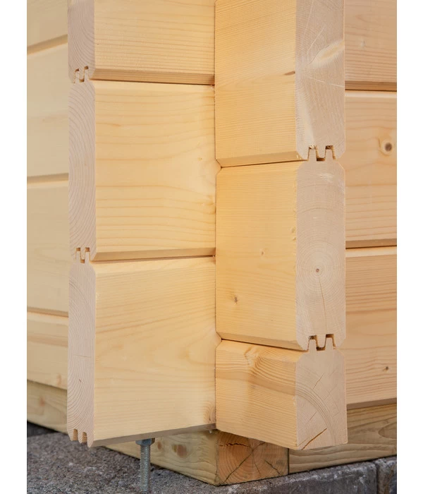 Wolff Finnhaus Gartenhaus Trondheim 70-D, Inkl. Seitendach Rechts 14 Wolff Finnhaus Gartenhaus Trondheim 70-D, Inkl. Seitendach Rechts – Bild 14