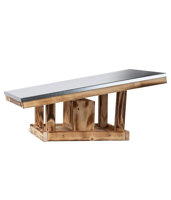 Dehner Natura Futterhaus Rofan, Geflammt, Braun, Ca. B64/H30,2/T56 Cm 1 Dehner Natura Futterhaus Rofan, Geflammt, Braun, Ca. B64/H30,2/T56 Cm