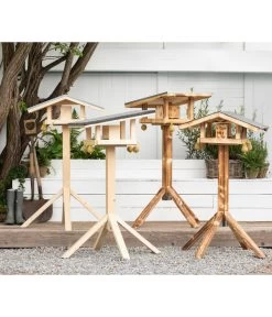 Dehner Natura Futterhaus Karwendel, Natur, Inkl. Ständer, Ca. B84,3/H127,2/T84,3 Cm -Gardena Store 6622872 6622898 6622906 6622922 WE MO 002 NVHRofanKarwendel