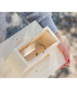 Dehner Natura Futterhaus Karwendel, Natur, Inkl. Ständer, Ca. B84,3/H127,2/T84,3 Cm -Gardena Store 6622872 6622898 6622906 6622922 WE MO 007 NVHRofanKarwendel