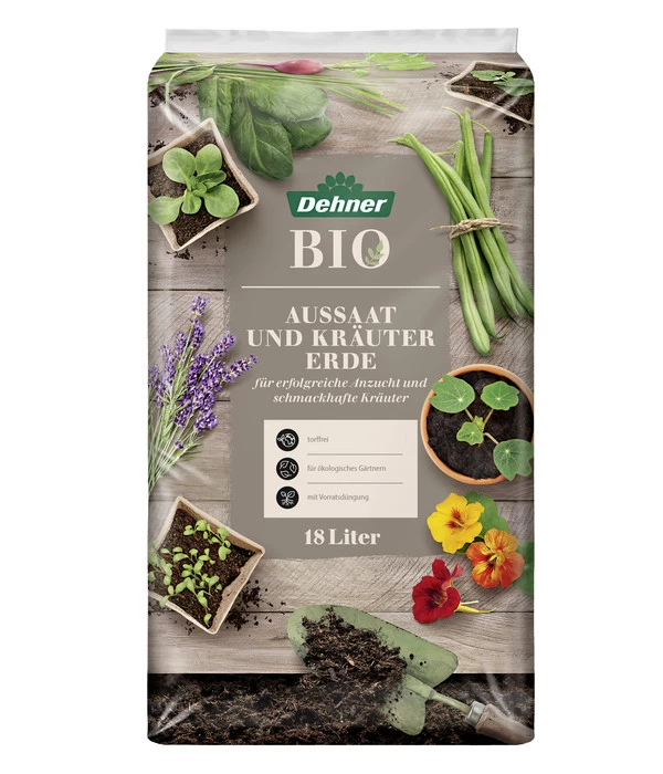 Dehner Bio Aussaat- Und Kräutererde, 108 X 18 Liter 2 Dehner Bio Aussaat- Und Kräutererde, 108 X 18 Liter – Bild 2