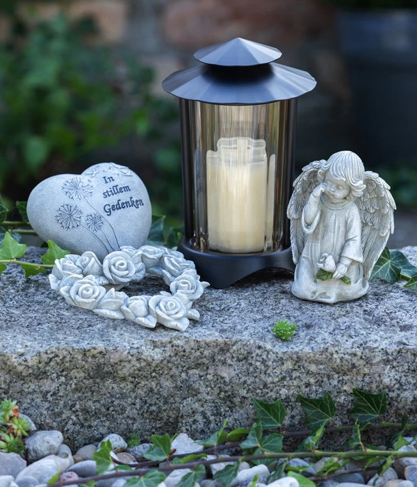 Moll Grablampe, Stahl/Kunststoff, Schwarz, Ca. H22 Cm 2 Moll Grablampe, Stahl/Kunststoff, Schwarz, Ca. H22 Cm – Bild 2