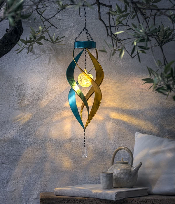 Dehner Solar Windspiel Glace, Ca. B15/H61/T15 Cm 2 Dehner Solar Windspiel Glace, Ca. B15/H61/T15 Cm – Bild 2