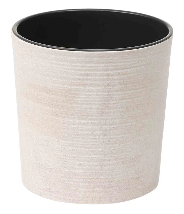 Siena Garden Kunststoff-Topf ECO Lens, Rund, Weiß, Ca. Ø30/H30,5 Cm, 2er-Set 2 Siena Garden Kunststoff-Topf ECO Lens, Rund, Weiß, Ca. Ø30/H30,5 Cm, 2er-Set – Bild 2