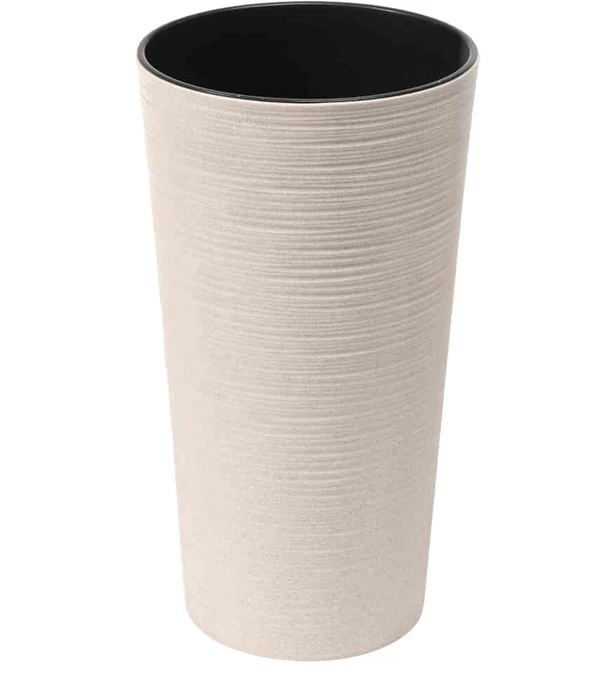 Siena Garden Kunststoff-Topf ECO Locon, Konisch, Weiß, Ca. Ø25/H46,5 Cm, 2er-Set 2 Siena Garden Kunststoff-Topf ECO Locon, Konisch, Weiß, Ca. Ø25/H46,5 Cm, 2er-Set – Bild 2