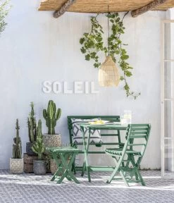 Dehner Klapptisch Stavanger, Ca. B80/H75/T80 Cm -Gardena Store 6666440 WE MO 001 KlappstuhlStavangerGruen 1