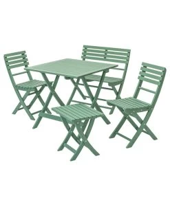 Dehner Klapptisch Stavanger, Ca. B80/H75/T80 Cm -Gardena Store 6666481 WE FS 005 GruppeStavangerGruen 1