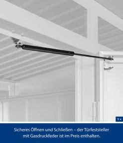 Hörmann Berry-Gerätehaus Classic-P Typ 2, Ca. B247,9/H232,3/T283,4 Cm -Gardena Store 6669014 WE DE 002 HoermannMetallgeraetehaus