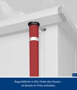 Hörmann Berry-Gerätehaus Classic-P Typ 2, Ca. B247,9/H232,3/T283,4 Cm -Gardena Store 6669014 WE DE 003 HoermannMetallgeraetehaus