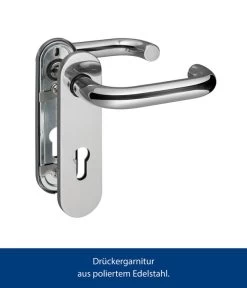 Hörmann Drückergarnitur PZ-Ausführung Edelstahl Poliert -Gardena Store 6675771 WE DE 001 HoermannDrueckergarnitur