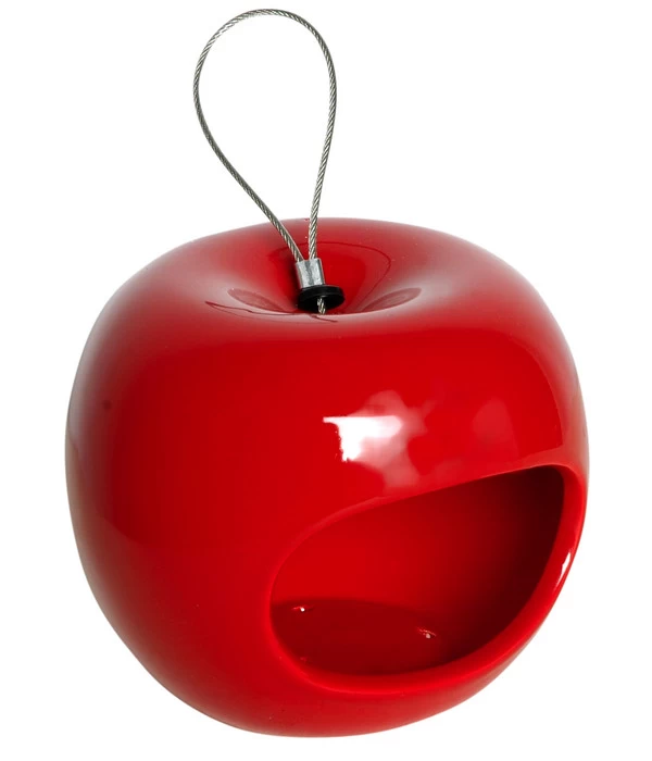 LUXUS-VOGELHAUS Futterstation Apfel 3er-Set, Rot/grün/blau, Ca. Ø14/H12 Cm 3 LUXUS-VOGELHAUS Futterstation Apfel 3er-Set, Rot/grün/blau, Ca. Ø14/H12 Cm – Bild 3