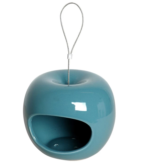 LUXUS-VOGELHAUS Futterstation Apfel 3er-Set, Rot/grün/blau, Ca. Ø14/H12 Cm 4 LUXUS-VOGELHAUS Futterstation Apfel 3er-Set, Rot/grün/blau, Ca. Ø14/H12 Cm – Bild 4