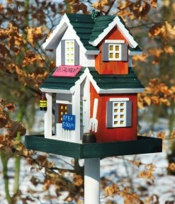 Dobar® Wildlife Vogelhaus Restaurant Inkl. Ständer, Rot/grün, Ca. B23/H100/T18 Cm 7 Dobar® Wildlife Vogelhaus Restaurant Inkl. Ständer, Rot/grün, Ca. B23/H100/T18 Cm -Gardena Store 6689608 WE MO 002 DobarWVWesternVogelhausRestaurant