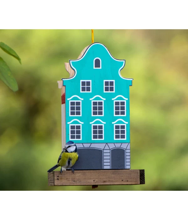 Dobar® Green Label Vogelfutterhaus Aasee, Blau, Ca. B19/H30/T19 Cm 3 Dobar® Green Label Vogelfutterhaus Aasee, Blau, Ca. B19/H30/T19 Cm – Bild 3