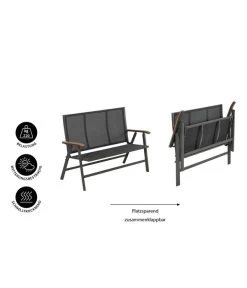 Dehner Klappbank Colmar, 2-Sitzer -Gardena Store 6701692 WE IG 001 DehnerKlappbankColmar2Sitzer