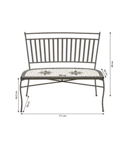 Dehner Mosaikbank Diana, 2-Sitzer 6 Dehner Mosaikbank Diana, 2-Sitzer -Gardena Store 6701791 WE IG 001 MosaikbankDiana