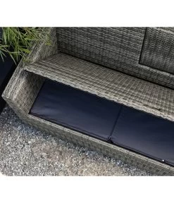 Dehner Flecht-Truhenbank Föhr, 3-Sitzer -Gardena Store 6704795 WE DE 002 TruhenbankFoehrNeu