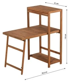 Dehner Balkonset Neapel, 3-teilig -Gardena Store 6712368 WE BG 001 BalkonsetNeapel