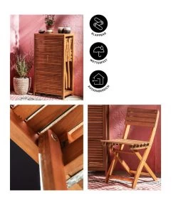 Dehner Balkonset Neapel, 3-teilig -Gardena Store 6712368 WE IG 001BalkonsetNeapelBraun