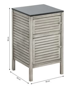 Dehner Schrank Southampton, Ca B50/H90/T50 Cm -Gardena Store 6713663 WE BG 001 SchrankSouthampton50Grau