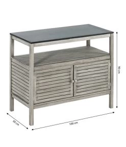 Dehner Doppelschrank Southampton, Ca. B100/H90/T50 Cm -Gardena Store 6713705 WE BG 001 SchrankSouthampton100Grau
