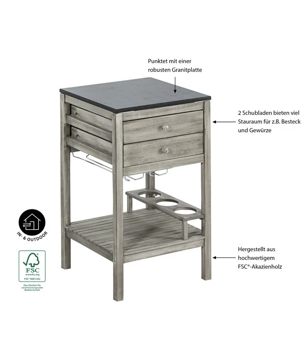 Dehner Schubladenschrank Southampton, Ca. B50/H90/T50 Cm 4 Dehner Schubladenschrank Southampton, Ca. B50/H90/T50 Cm – Bild 4